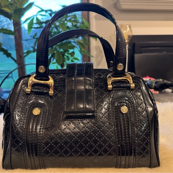 Gucci Babouska studded Black Patent Leather Shoulder Bag - Picture 8 of 16